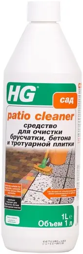 HG средство для очистки брусчатки, бетона и тротуарной плитки (1 л)