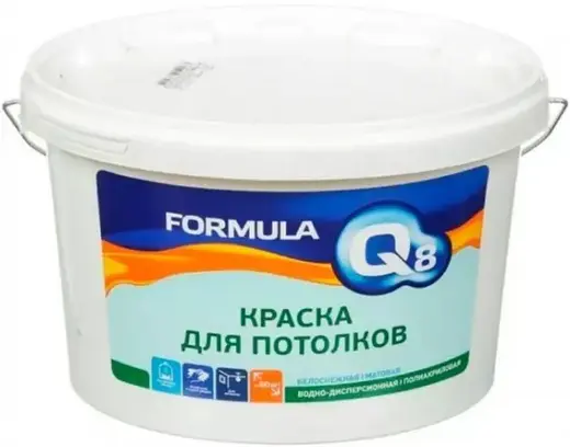 Formula Q8 краска для потолков (3 кг) белая