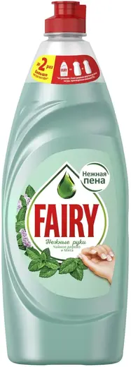 Fairy Нежные Руки Чайное Дерево и Мята средство для мытья посуды (650 мл) 20 бутылок флип-топ