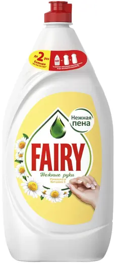 Fairy Нежные Руки Ромашка и Витамин Е средство для мытья посуды (1.35 л)