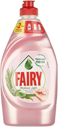 Fairy Нежные Руки Аромат Розового Жасмина и Алоэ Вера средство для мытья посуды (900 мл)
