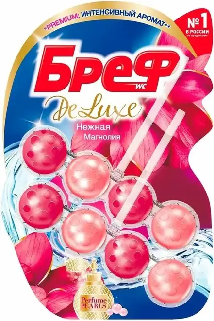 Бреф Premium Deluxe Нежная Магнолия блок туалетный (2 * 50 г)