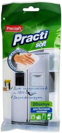 Paclan Practyi Soft влажные салфетки для бытовой техники (20 салфеток)