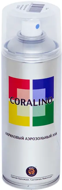 East Brand Coralino акриловый аэрозольный лак (520 мл) глянцевый