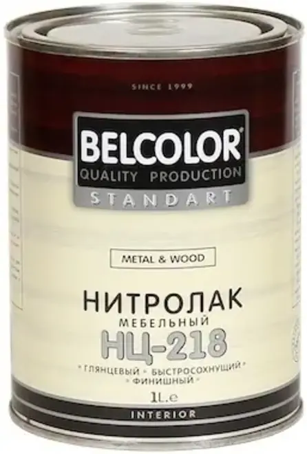 Belcolor Standart НЦ-218 Metal & Wood нитролак мебельный (700 г) глянцевый