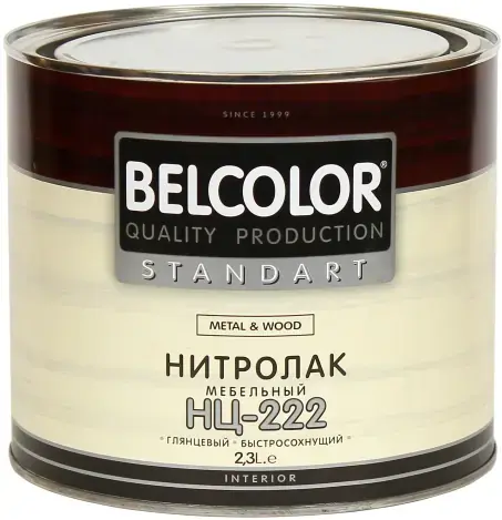 Belcolor Standart НЦ-222 Metal & Wood нитролак мебельный (1.7 кг)
