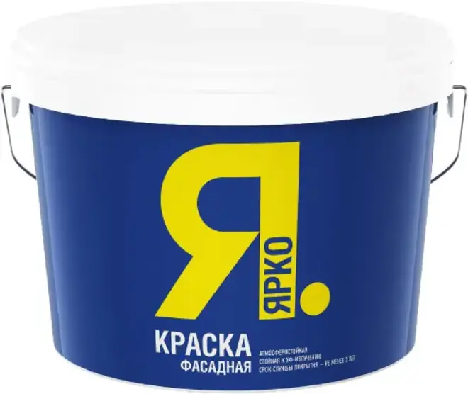 Ярко краска фасадная (2.5 кг) белая