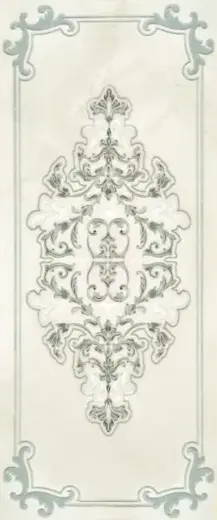 Gracia Ceramica Visconti коллекция Visconti Turquoise Decor 02 декор настенный (250*600 мм/10 мм) бежевый/бирюзовый