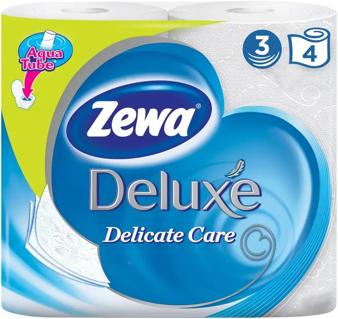 Zewa Deluxe Delicate Care бумага туалетная (4 рулона в упаковке)