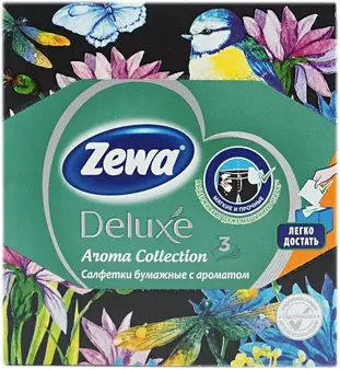 Zewa Zemma Deluxe Aroma Collection салфетки бумажные (60 салфеток в пачке)