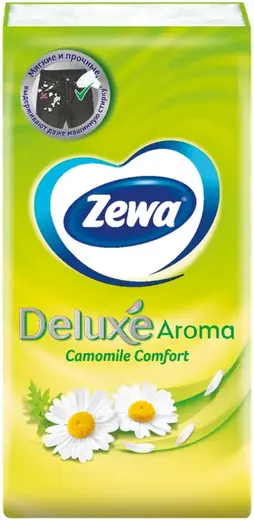 Zewa Deluxe Camomile Comfort платочки бумажные (10 пачек * 10 салфеток в пачке)