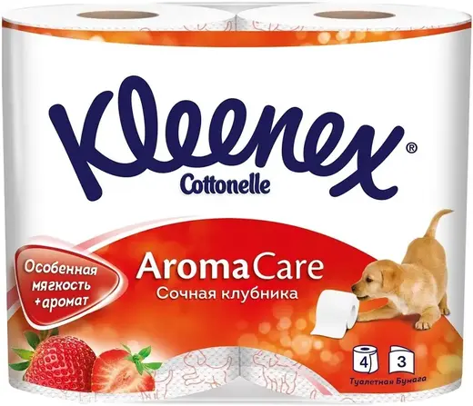 Kleenex Aroma Care Сочная Клубника бумага туалетная (4 рулона в упаковке)