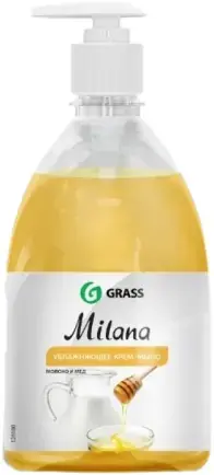 Grass Milana Молоко и Мед крем-мыло жидкое увлажняющее для рук (1 л)