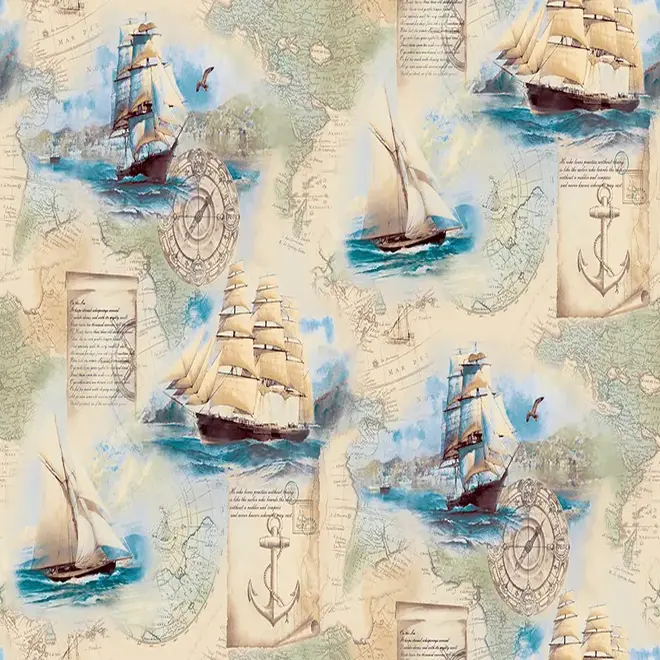 Erismann Magic Travel 3758-2 обои виниловые на флизелиновой основе