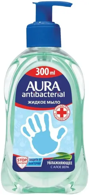 Aura Antibacterial Алоэ Вера мыло жидкое увлажняющее (300 мл)