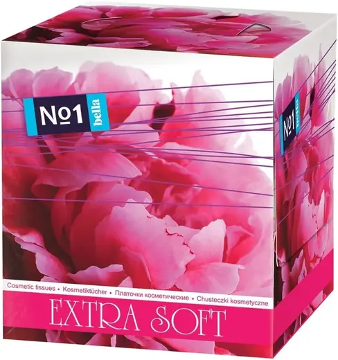 Bella №1 Extra Soft платочки бумажные косметические (80 салфеток в пачке)