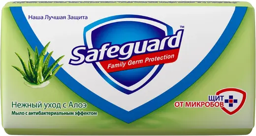 Safeguard Нежный Уход с Алоэ мыло туалетное антибактериальное (90 г)