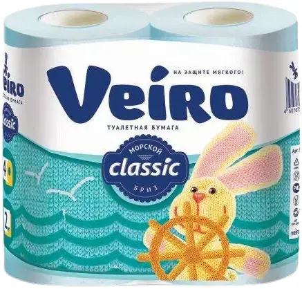 Veiro Classic Морской Бриз бумага туалетная (4 рулона в упаковке)