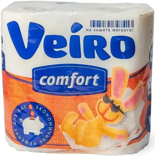 Veiro Comfort бумага туалетная (4 рулона в упаковке)