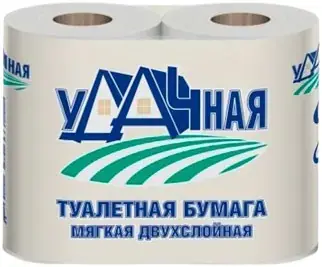 Veiro Удачная бумага туалетная мягкая двухслойная (4 рулона в упаковке)