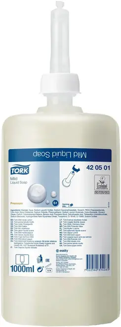 Tork Premium S1 Mild Liquid Soap мыло жидкое мягкое косметическое (1 л)