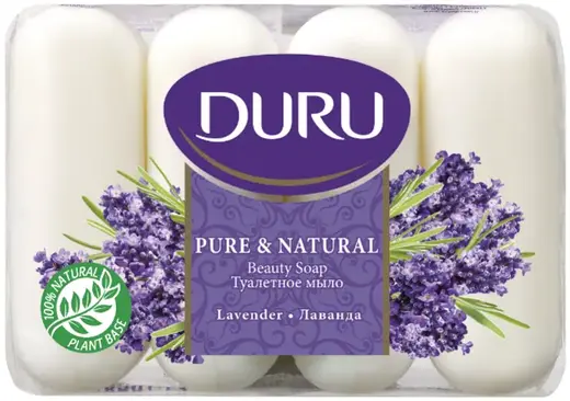 Duru Pure & Natural Лаванда мыло туалетное (1 блок)