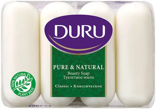 Duru Pure & Natural Классическое мыло туалетное (1 блок)