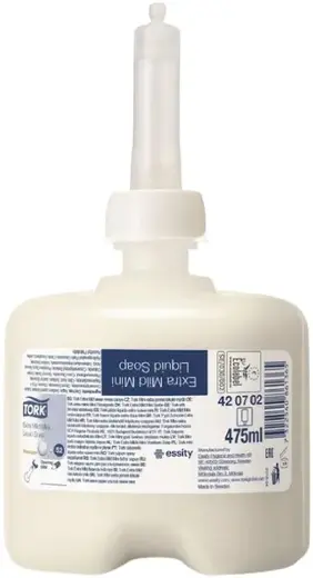 Tork Premium S2 Extra Mild Mini Liquid Soap мыло жидкое ультрамягкое косметическое мини (475 мл)