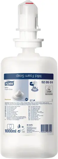 Tork Premium S4 Mild Foam Soap мыло-пена мягкое (1 л)