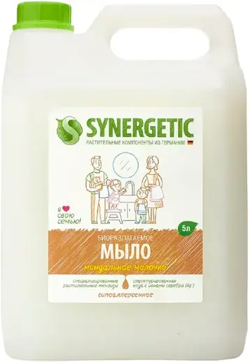 Синергетик Миндальное Молочко мыло жидкое гипоаллергенное (5 л)