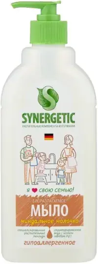Синергетик Миндальное Молочко мыло жидкое гипоаллергенное (500 мл)