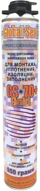 Global Seal GS 70+ Gold полиуретановая монтажная пена (950 г) летняя
