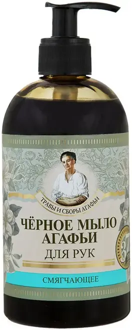 Рецепты Бабушки Агафьи Травы и Сборы Агафьи Черное мыло для рук смягчающее (500 мл)