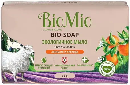 Biomio Bio-Soap Апельсин и Лаванда мыло экологичное (90 г)