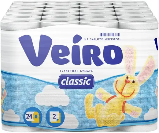 Veiro Classic бумага туалетная (24 рулона в упаковке)