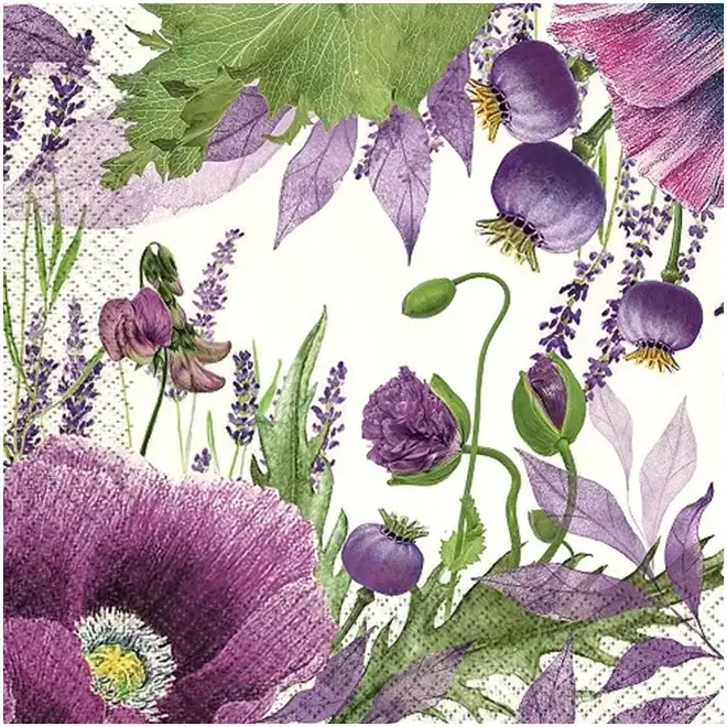 Gratias Маки Бохо салфетки бумажные (20 салфеток в пачке)