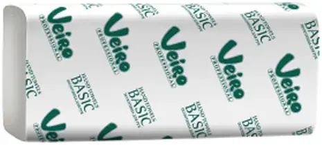 Veiro Professional Basic полотенца бумажные для рук V-сложение (20 пачек * 250 полотенец)