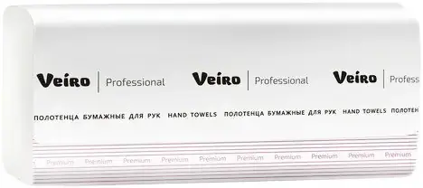Veiro Professional Premium полотенца бумажные для рук V-сложение (20 пачек * 250 полотенец)