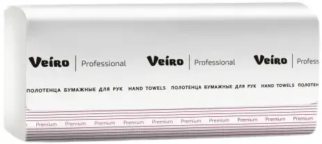 Veiro Professional Premium полотенца бумажные для рук Z-сложение (21 пачка * 200 полотенец)