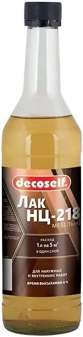 Пуфас Decoself НЦ-218 лак мебельный (500 мл) глянцевый