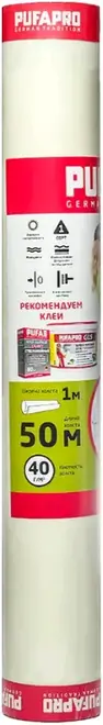 Пуфас Pufapro малярный стеклохолст 40 г/1 кв.м