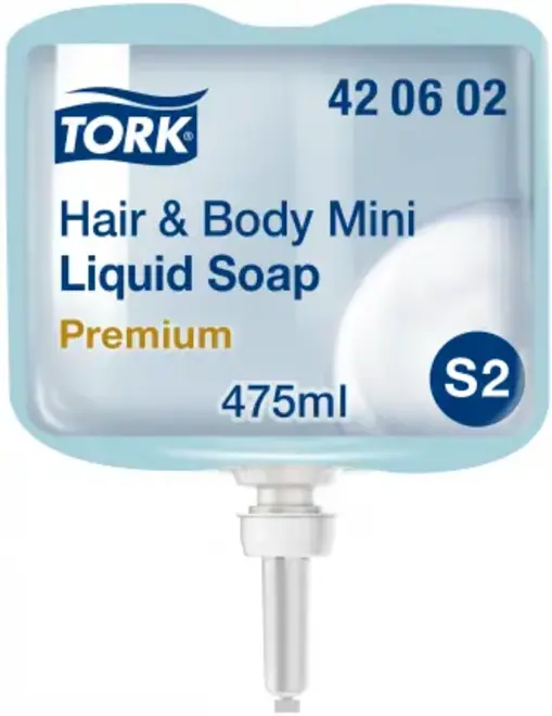 Tork Premium S2 Hair & Body Mini Liquid Soap мыло-гель жидкое для тела и волос мини (475 мл)