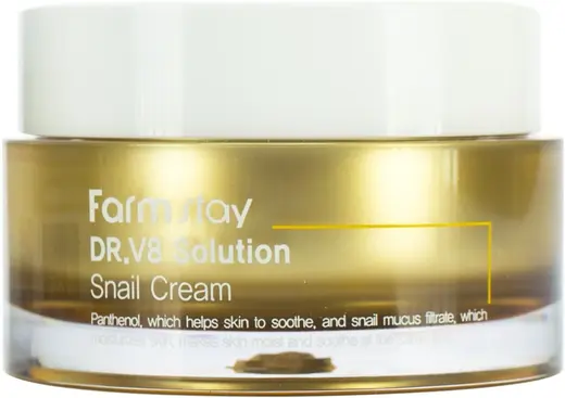 Farmstay Dr.V8 Solution Snail Cream крем для лица с муцином улитки (50 мл)
