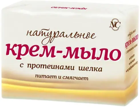 Невская Косметика Натуральное крем-мыло с протеинами шелка (1 блок)