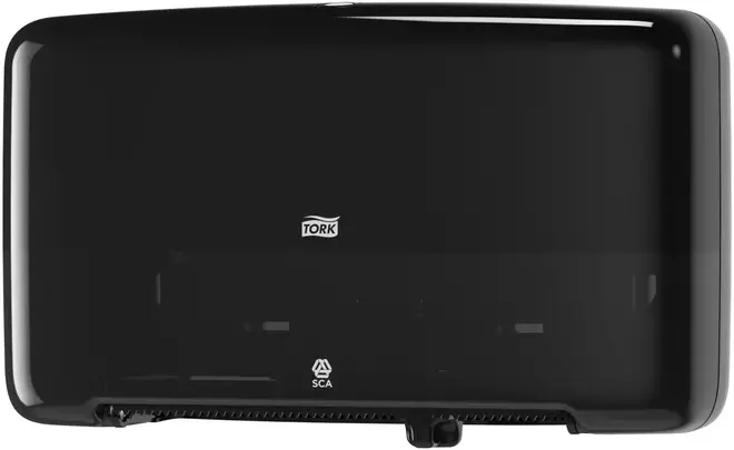 Tork Elevation T2 двойной диспенсер для туалетной бумаги в мини-рулонах черный