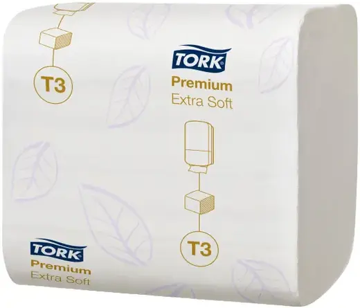 Tork Premium T3 Extra Soft бумага туалетная листовая Z-сложения (252 листа в пачке)