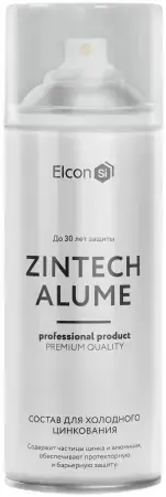 Elcon Zintech Alume состав для холодного цинкования (520 мл) серебристый