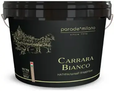 Parade Milano Carrara Bianco декоративная штукатурка натуральный травертин (10 л)