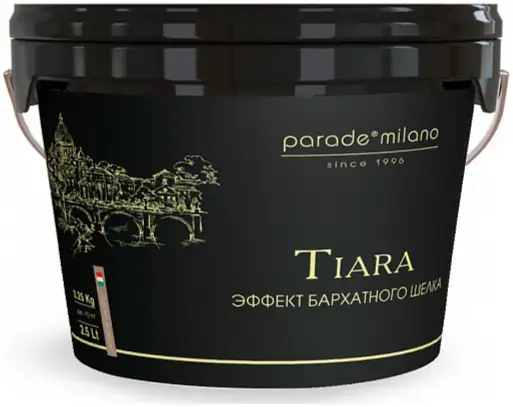 Parade Milano Tiara декоративная штукатурка эффект бархатного шелка (2.5 л)