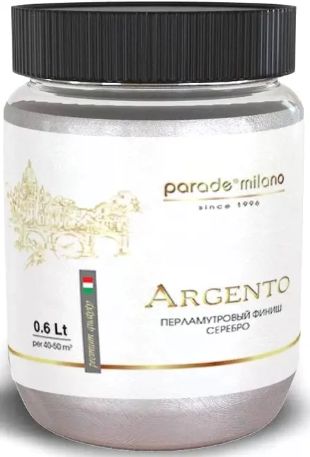 Parade Milano Argento перламутровый финиш серебро (500 мл)